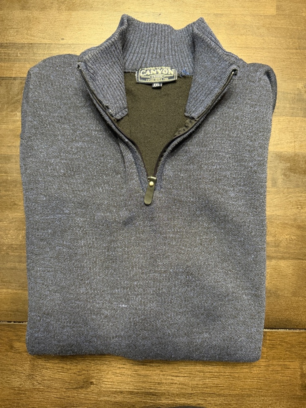Canyon Creek Men’s Quarter-Zip Sweater - Navy